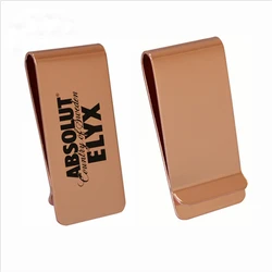 top quality copper dollar money clip with custom logo