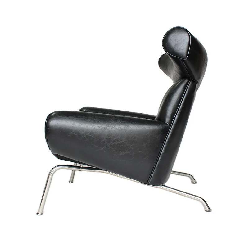 Modern Design Full Fabric Comfortable Single Ox Chair For Living Room Bedroom Furniture Armchair