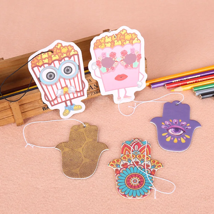 Manufacturer Design Custom High Quality Paper Car freshener Perfume Custom Car freshener