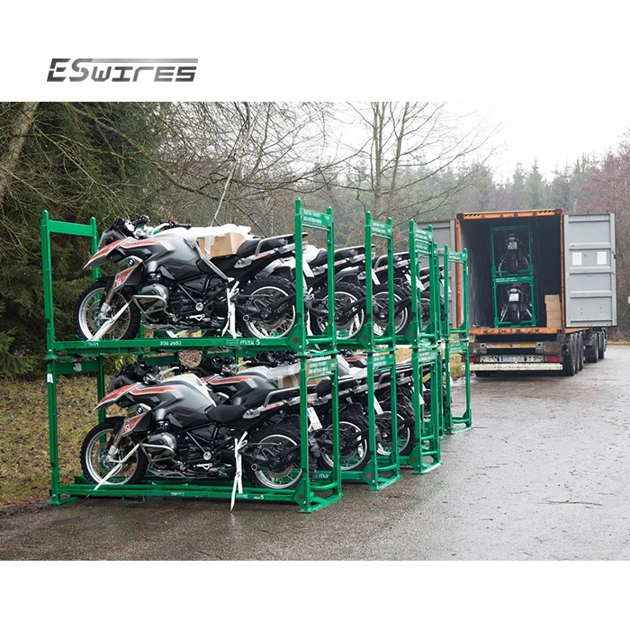 Logistic industry warehouse storage metal steel motorcycle shipping transport pallet for sale