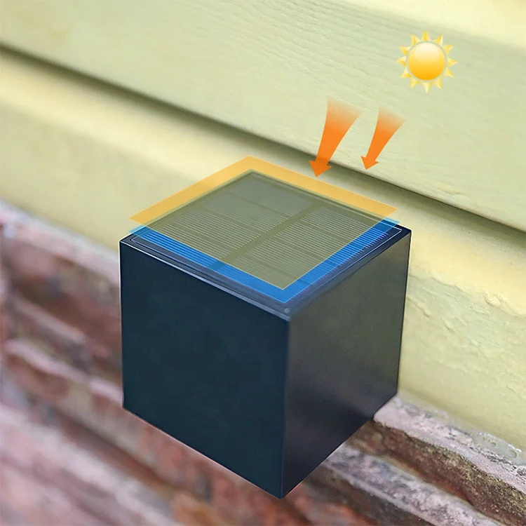 Howlighting Outdoor Court Garden Wall Railing Decorative Lamp House Balcony Terrace Atmosphere Lamp Wall Washer Solar Wall Lamp