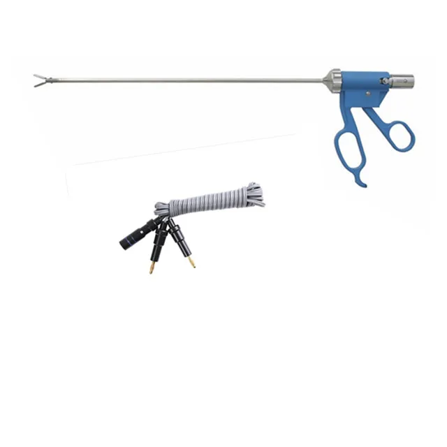 Geyi reusable double action straight bipolar forceps screw type laparoscopic surgical instruments