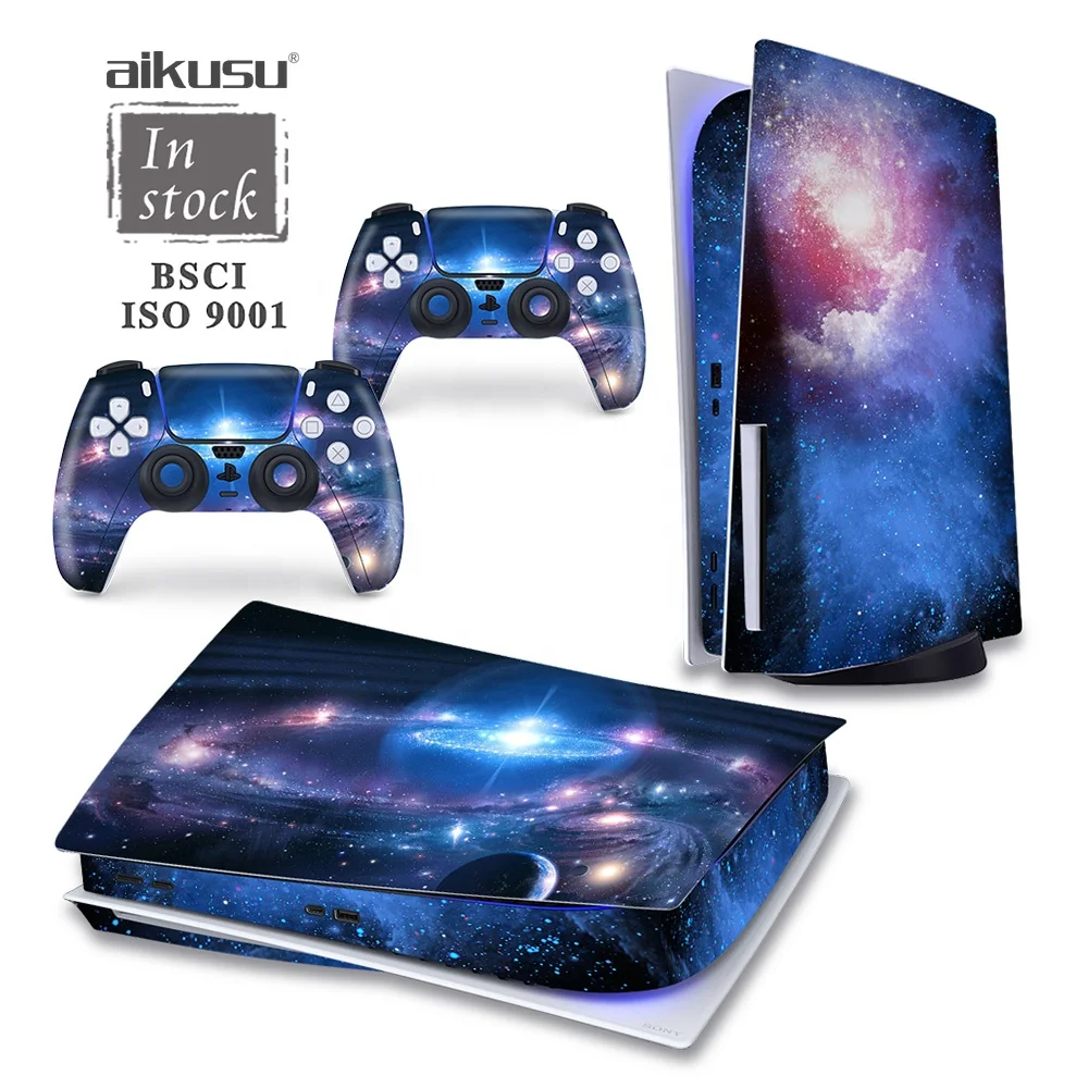 aikusu Customization new play station 5 case accessories for Sony PS5 skin sticker