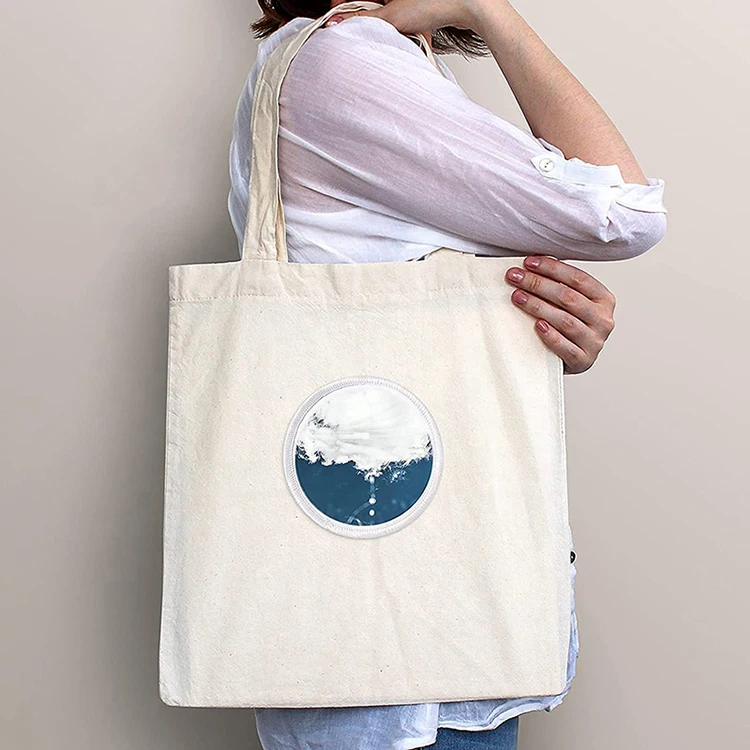 Sublimation Blank Patches Custom Wholesale Blank Sublimation Patches With Hook And Loop /non-woven/iron On Backing