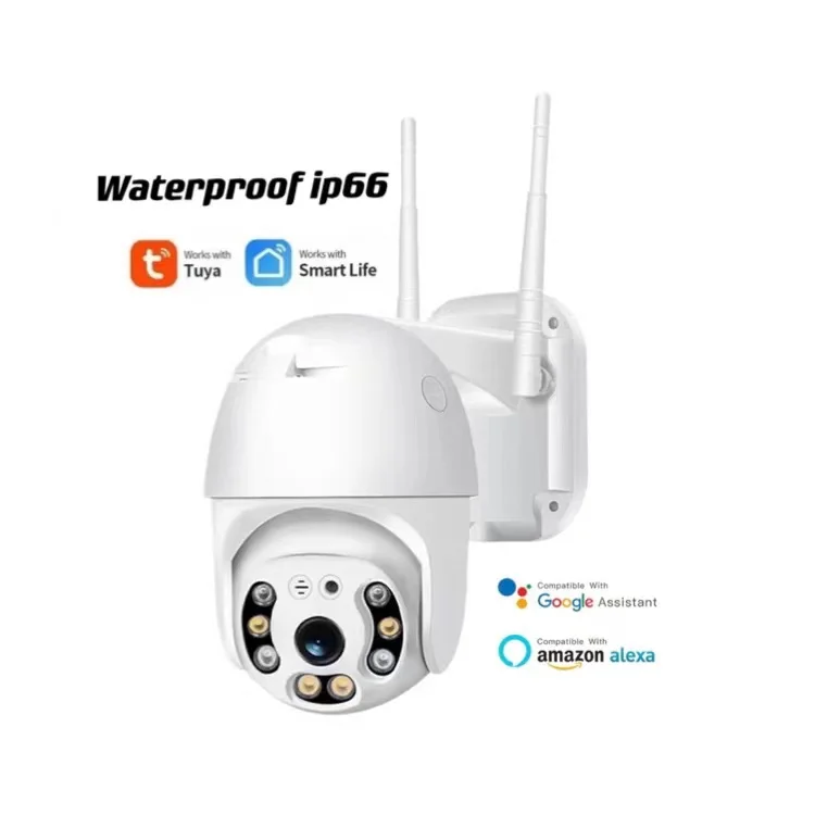 Hight quality 3MP IR full color night vision wireless PTZ dome camera outdoor waterproof AI human detection tuya wireless Camera