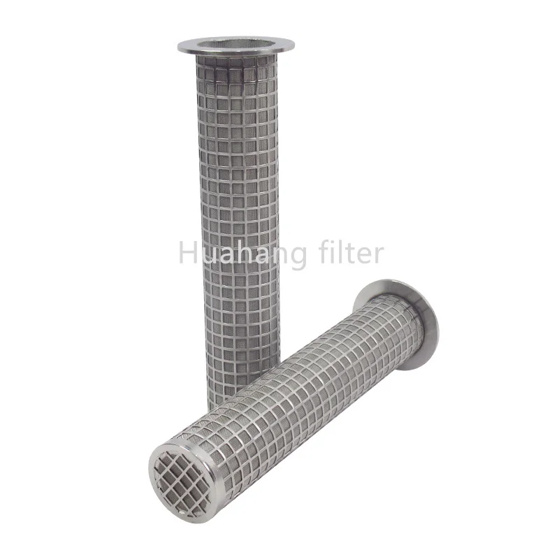 Спеченный сетчатый фильтрующий элемент из нержавеющей стали с квадратным отверстием фильтр фланцевым интерфейсом