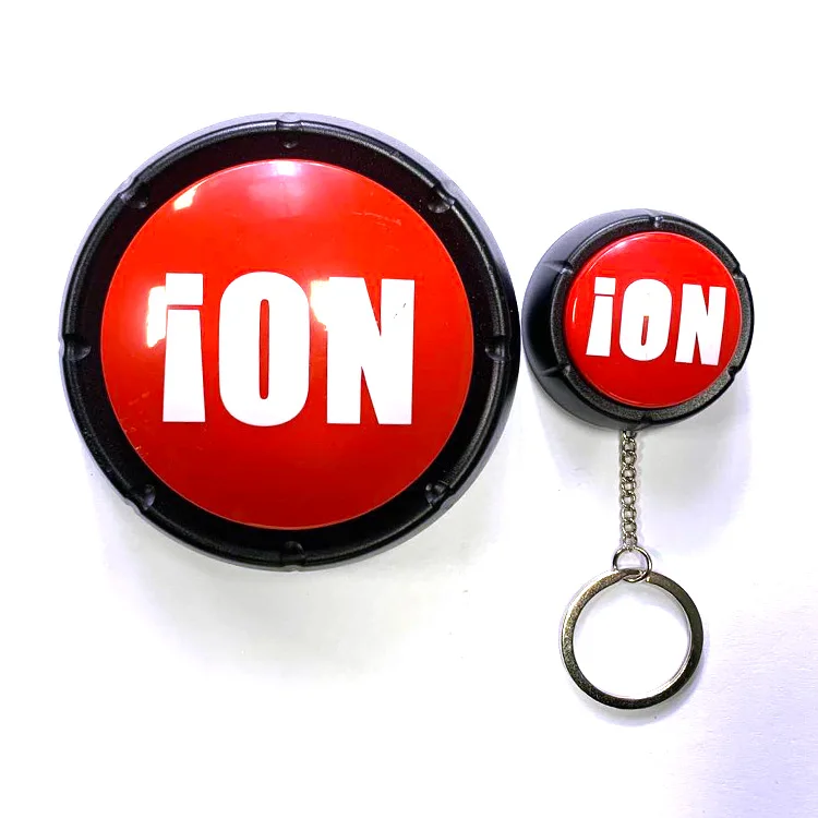 Custom logo sound button recordable taling sound buttons with Key chain