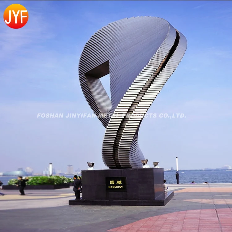 ZZ19 Hot Sale Outdoor Garden Wind Powered Metal 304 Stainless Steel Sculpture Garden Sculptures Outdoor