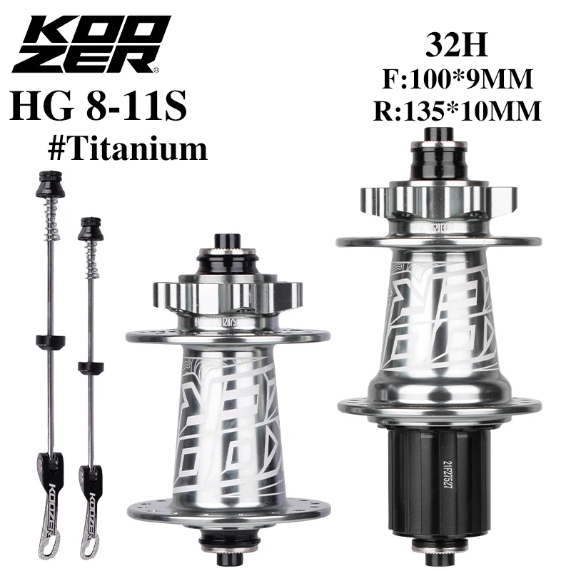Koozer XM490 8/9/10/11-speed bicycle hub 4 NBK bearing mountain bike QR 32-hole disc brake sealed