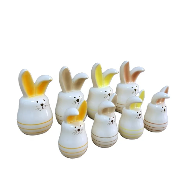Desktop ceramic decoration home White Ornament