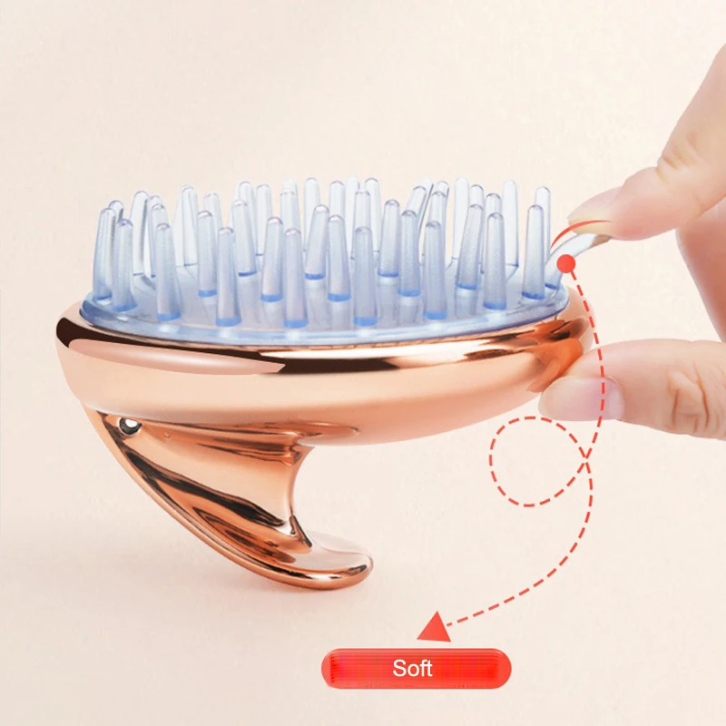 Goodway salon tools gold silicon shampoo brush