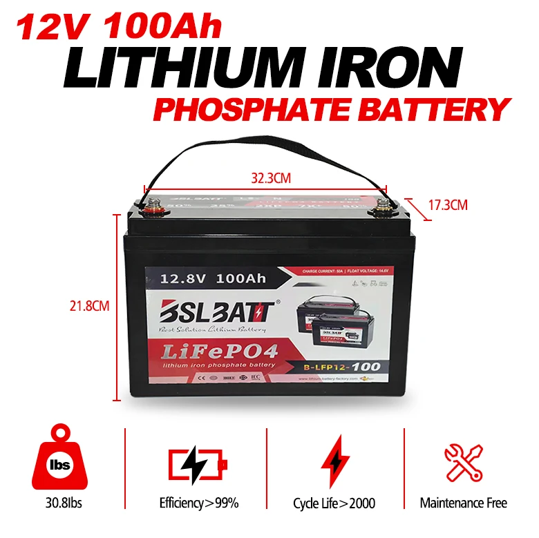 BSLBATT Charger cheap 60ah lithium ion battery price 200ah lithium cost performance 20ah 12v 100ah lifepo4 battery