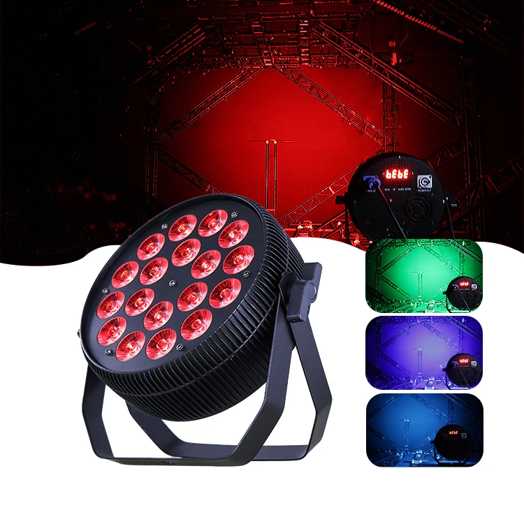 Wash Par Led Par Light Dj Disco Stage Party  4/8 Channel 18*10W LED 4 in 1 180W  Master-Slave and Sound Activated and Auto Opera