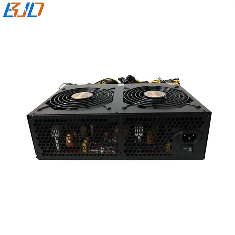  3300W блок питания ATX импульсный источник светодиодного табло 80 Gold Plus PSU 220V для 12 GPU Miner Rig в наличии на