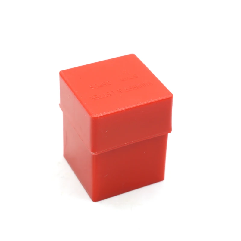 36 PCS 3mm smooth finish number and letter leather hollow punch set case