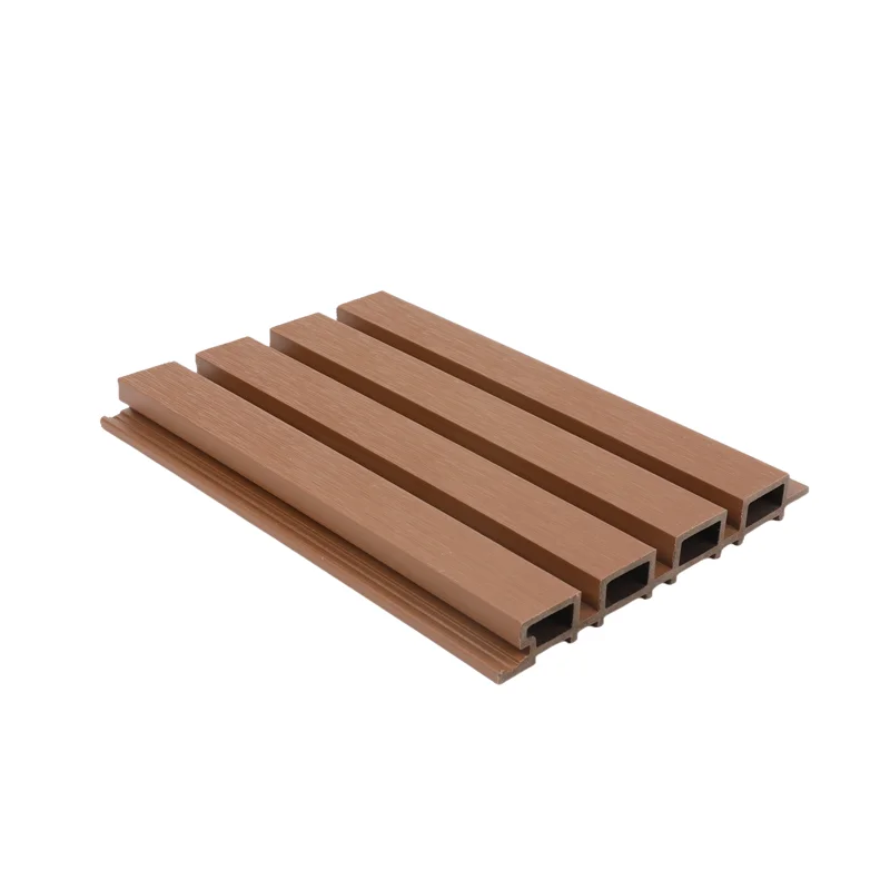 External Cladding Acoustic Great Outdoor Plastic Composite Garden Cladding Exterior Waterproof Outdoor Fluted Wpc Wall Panel