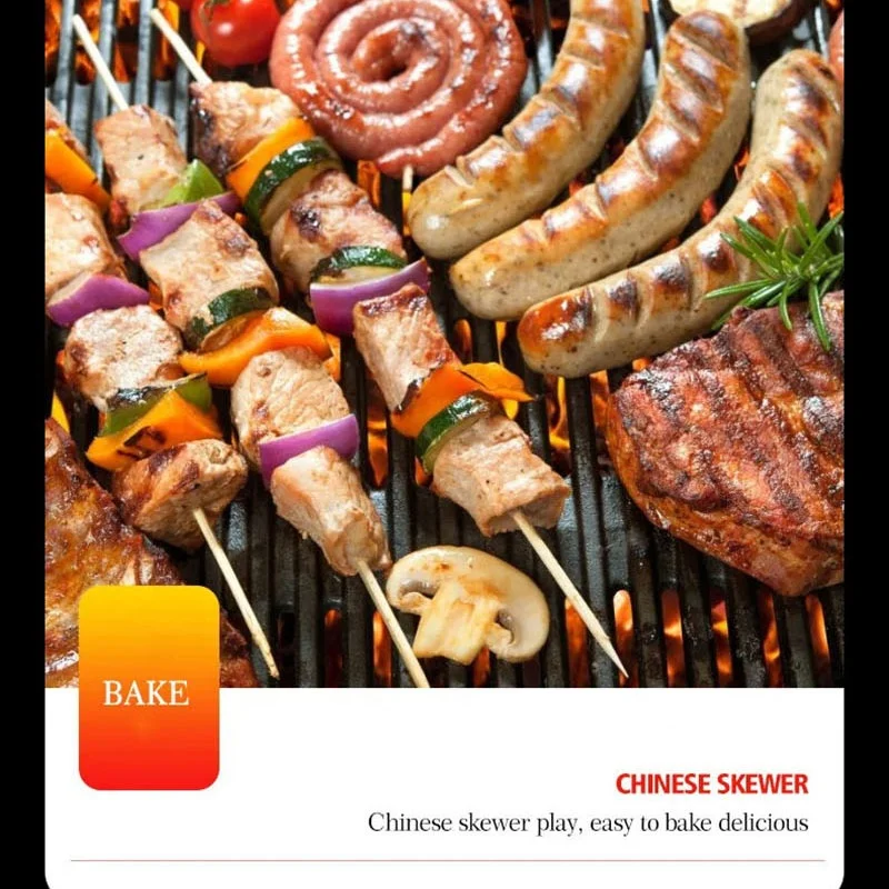 Multifunctional 3 Layers Heavy Duty Commercial Charcoal Outside Bbq Kitchen Camping Bbq Grill Stove