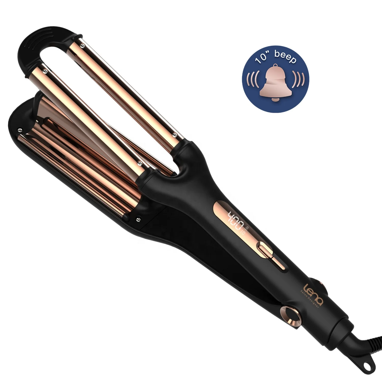 Lena MCH Fast Heat Ceramic Three Barrel Curling Iron Wand Pro Triple Barrel Hair Curler Beach Waver Hair Crimper Iron