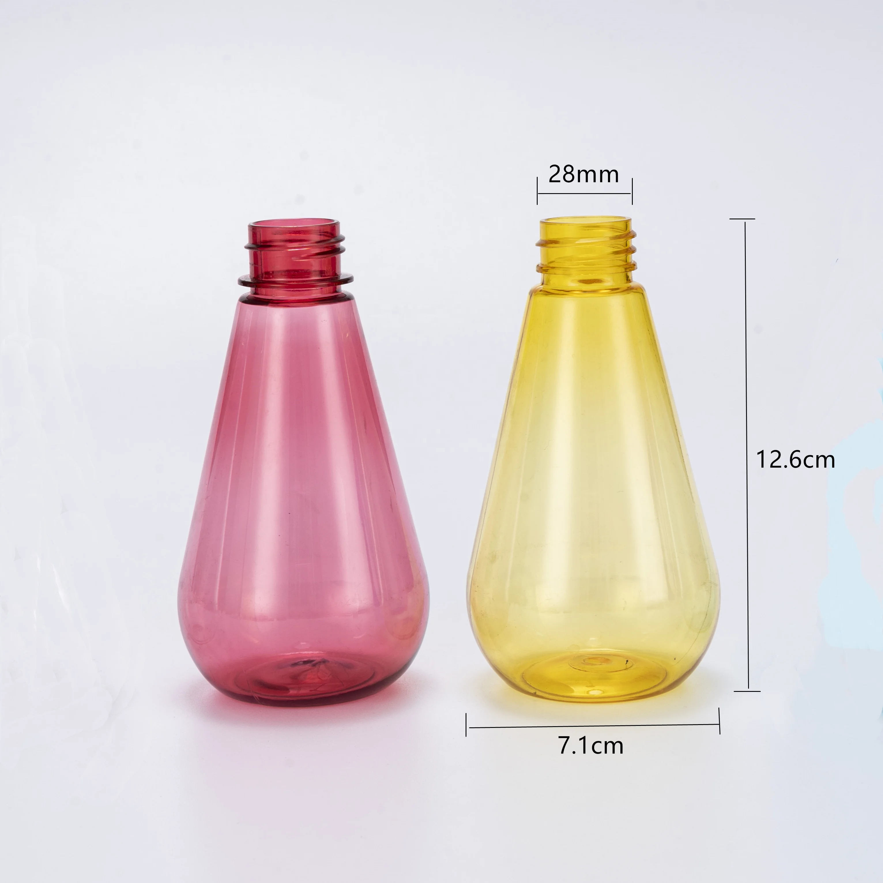 Custom design colored pet empty 8oz pet little mouse nozzle trigger spray alcohol bulb bottle