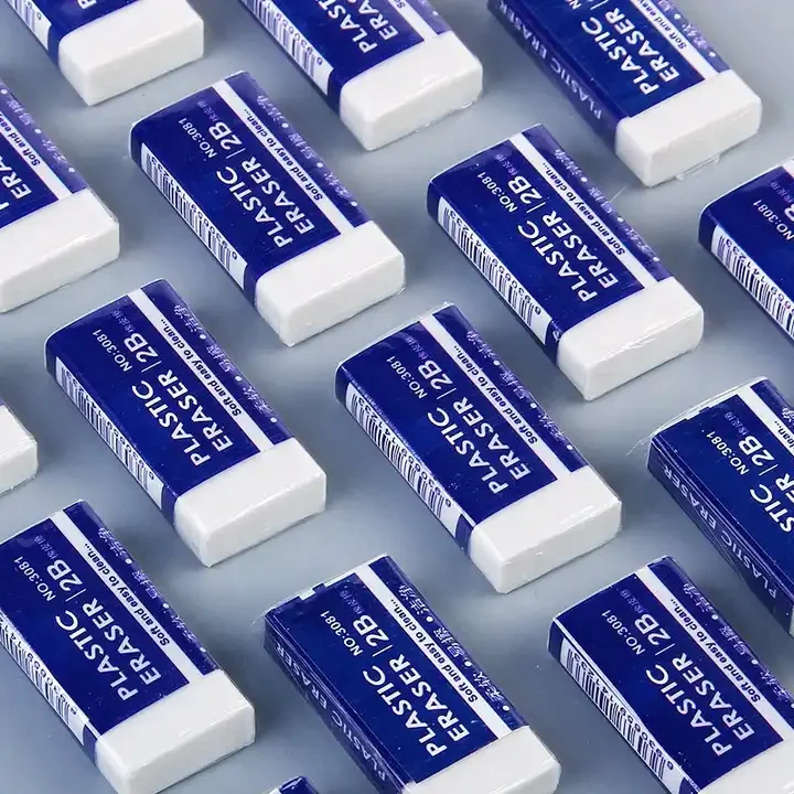 Soft Pencil Rubber Eraser OEM Style Plastic Material Origin Type Shape Rectangle Place Model TPR Promotional Description MOQ