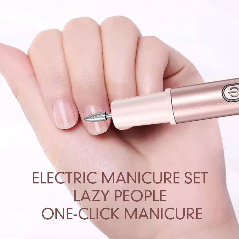 Portable Baby Manicure set Electric 2 in 1 USB Rechargeable Nail Trimmer Polisher Automatic Electric Nail File Cutter Clipper