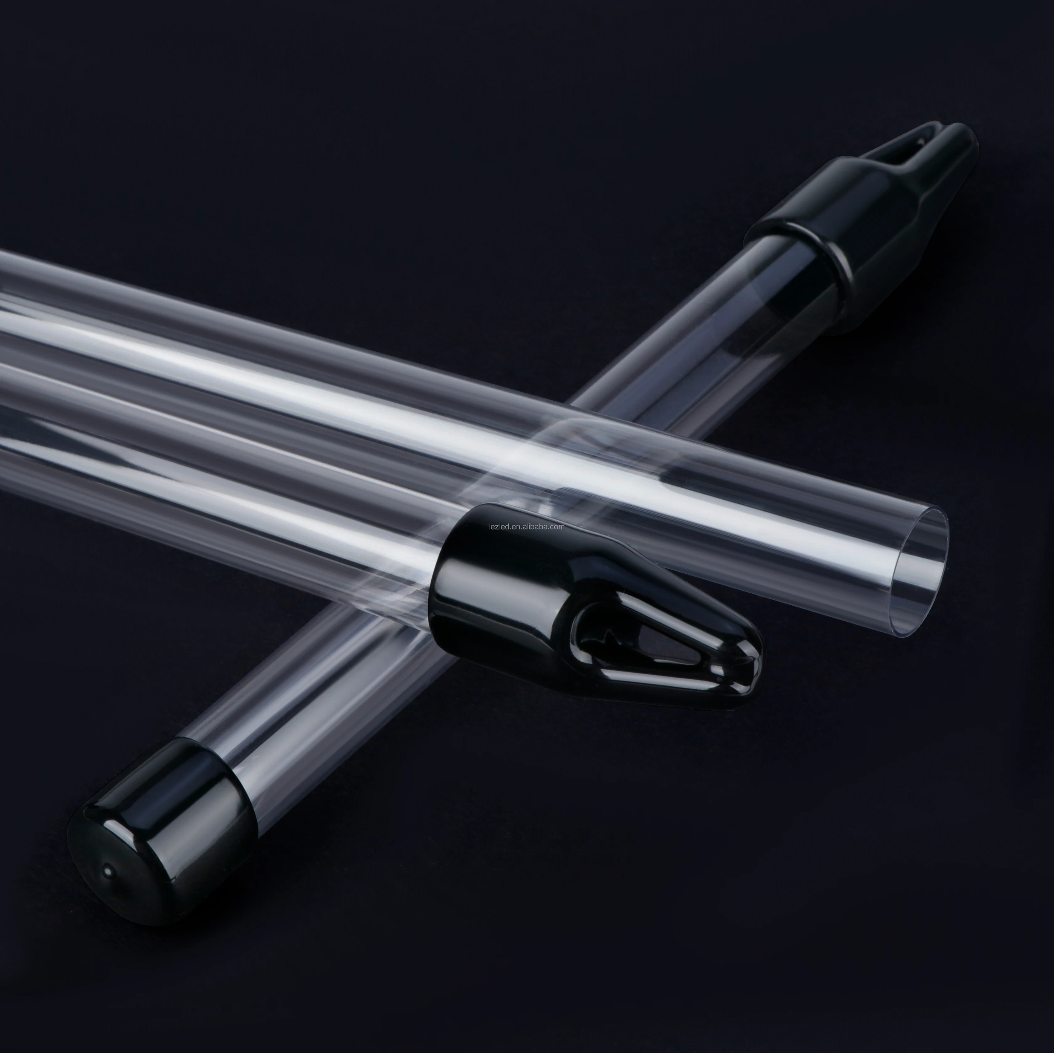 Custom Packaging Soft Empty Eco-friendly Plastic Tube, transparent packaging cylinder tube containers with lids