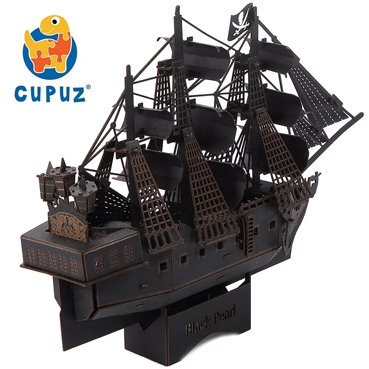 
Children paper gift toys diy paper model boat 3d ship puzzle game for adults 