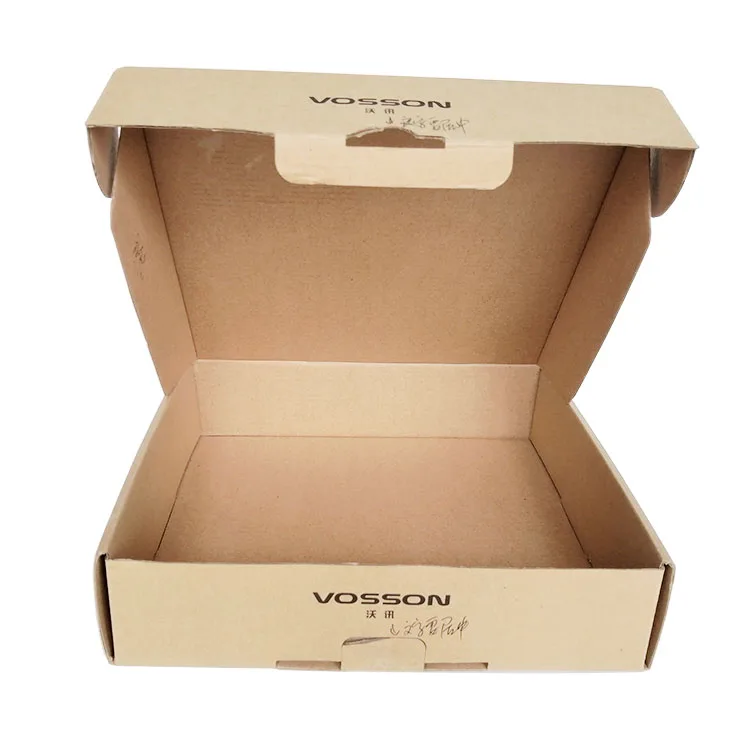 Recycled Brown Corrugated 3 layer carton cardboard Jewelry Shipping Boxes Kraft Custom Mailer Boxes with auto-lock bottom