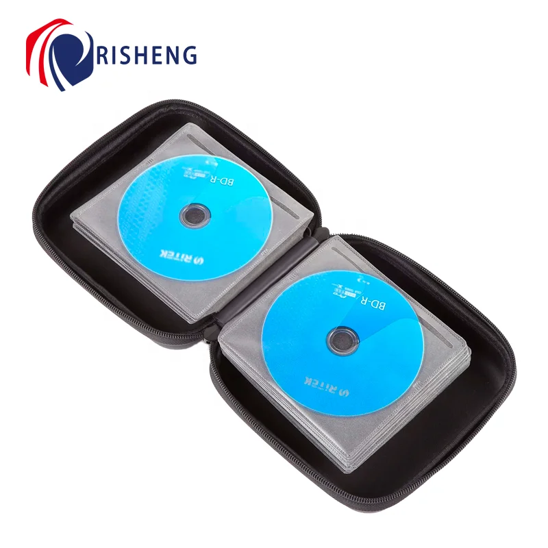 Capacity CD Case Blu Ray Case Holder Movie Music Media Disc Wallet Hardshell DVD VCD Binder Storage Box  For Car Home Office