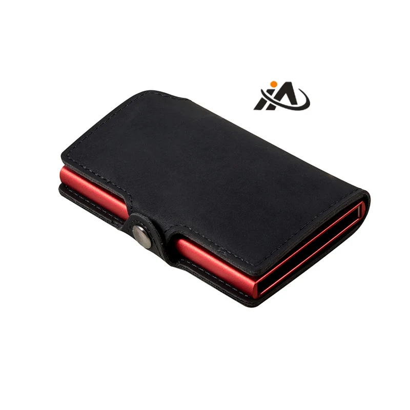 Newest Fashionable Smart Pop Up  Smart Wallet RFID Metal Blocking Automatic Card Holder for Men