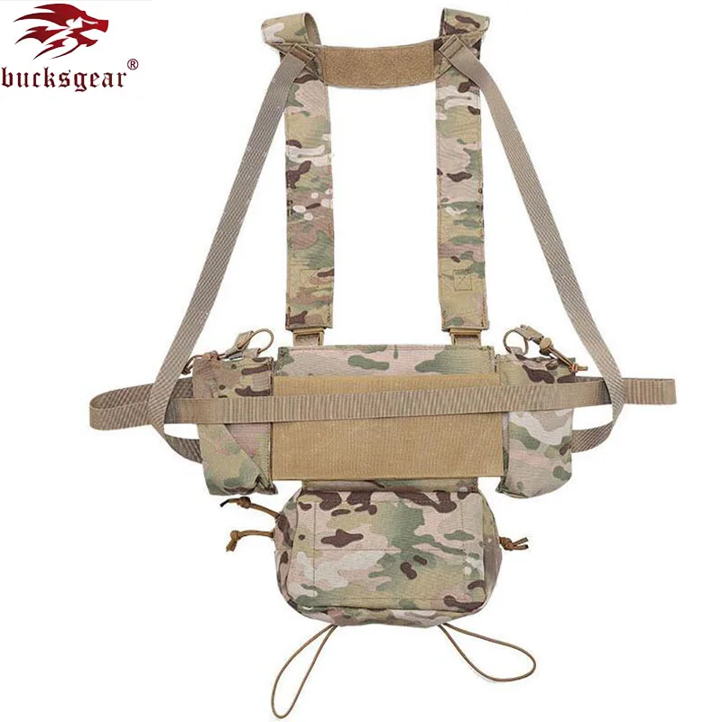 Bucksgear Wholesale Light-Weight Tactical Combat Chest Rig MK3 Paintball Military Tactical Vest Individual Load Carrier
