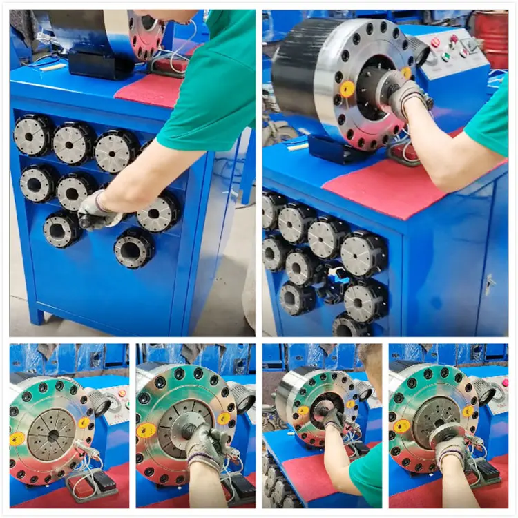 Popular Design 2 Inch 3inch Automatic Hose Pipe  Clamping Crimper Hydraulic Rubber Hose Crimping Machine