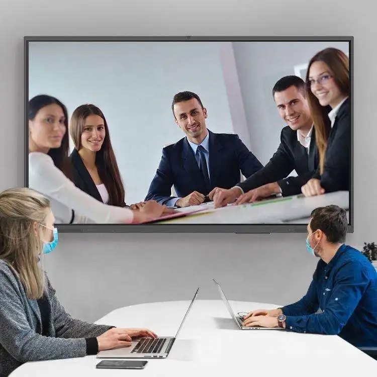 T-C275I 75Inch Hot Sale Dual System Teaching Electronic Whiteboard Digital Board Smart 4K Display ASANO All In One Touch Screen