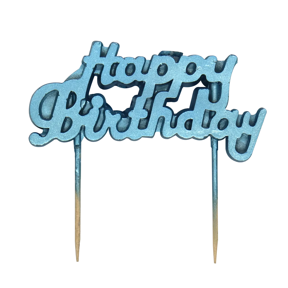 Wholesale Smokeless PVC Package Party Decor Letter Cake Candle Custom Design Metallic Gold Alphabet Happy Birthday Candle