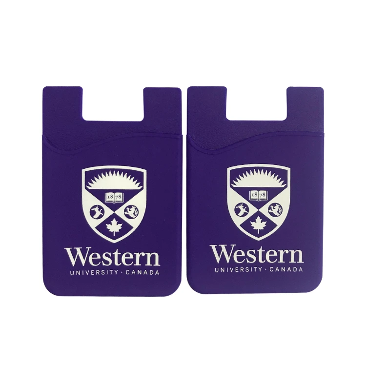 High Quality Silicone Mobile Cell Phone Card Holder Adhesive Pocket