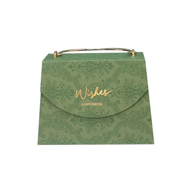 Wholesale Custom Design Paper Cardboard Box Luxury Packing Gift Box Storage Case with Metal Handle Magnet Closure