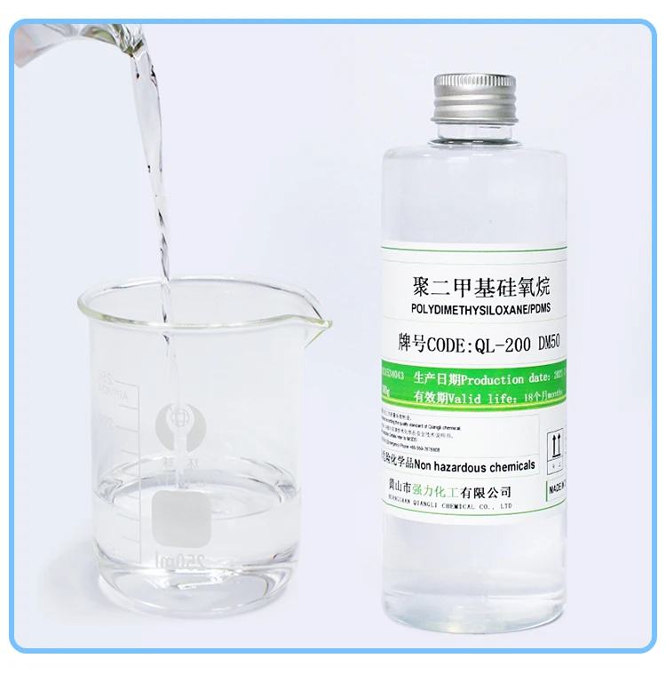 QL5  Dimethyl Silicone polydemethyl  silicone oil 5cst for  Liquid silica gel fluid and transformer oil