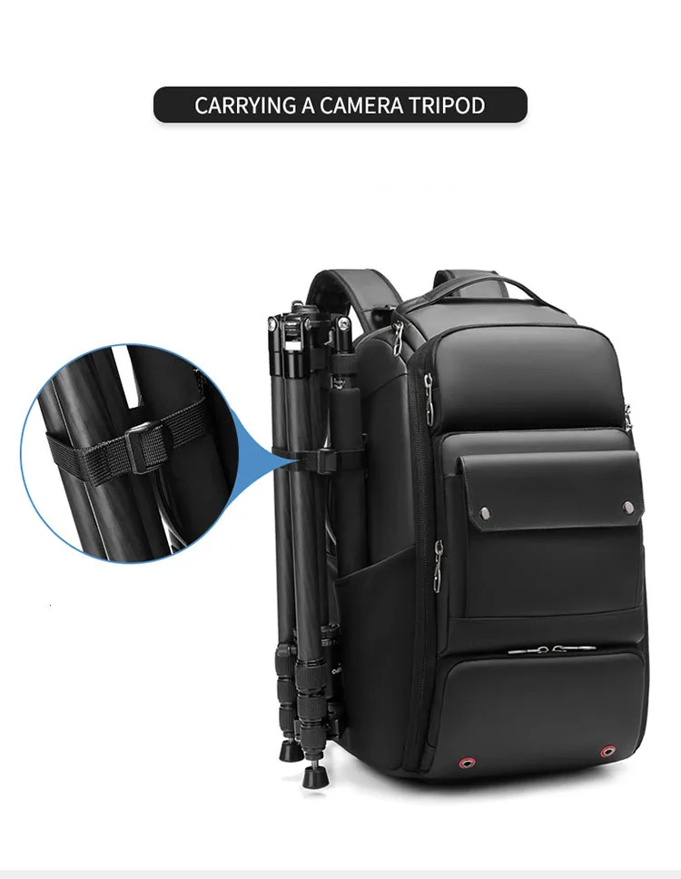 Professional Luxury Quality Combination Lock Laptop Camcorders Bag Travel Anti-theft Digital Photography DSLR Camera Backpack