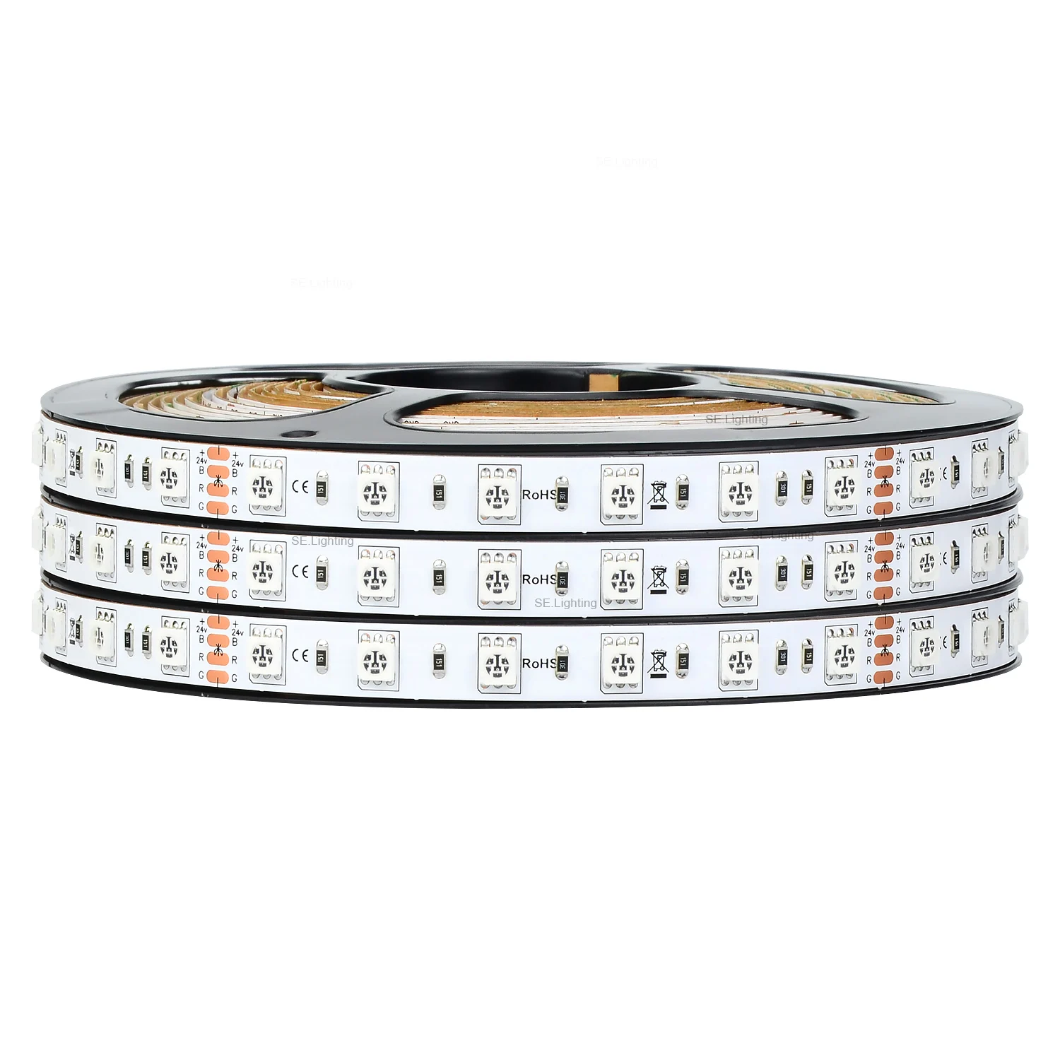 High Quality 60LEDs 5050 RGB Flexible LED Strip Light for commercial lighting
