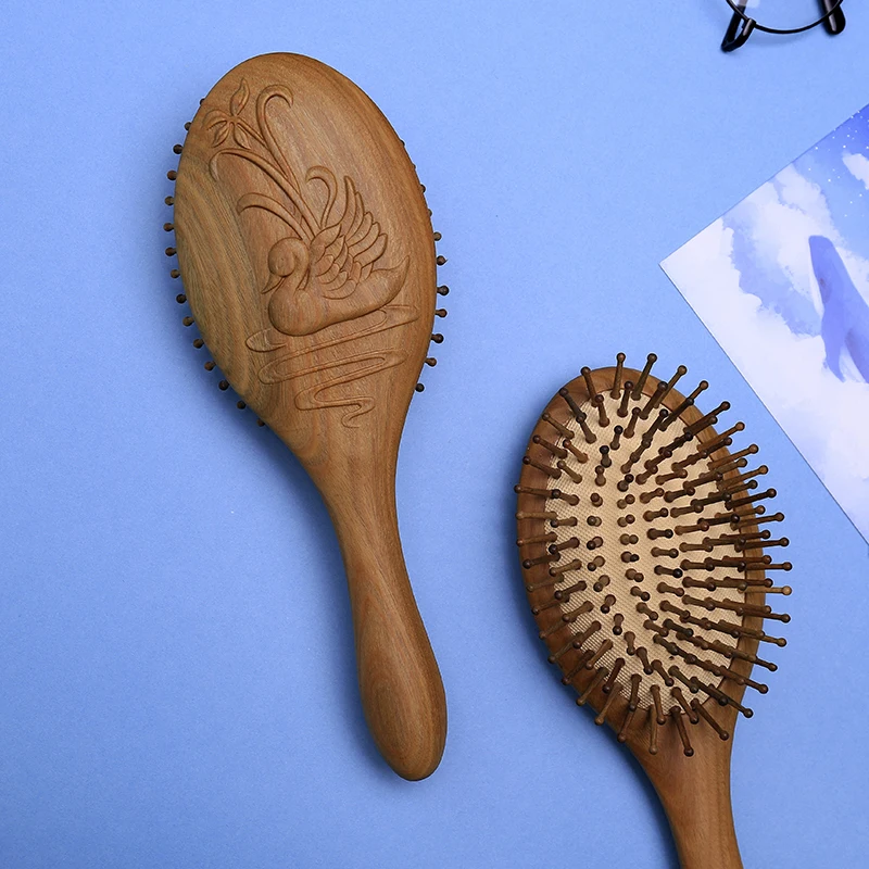 OEM manufacturer other gifts wood comb massage hairbrush air cushion comb customization