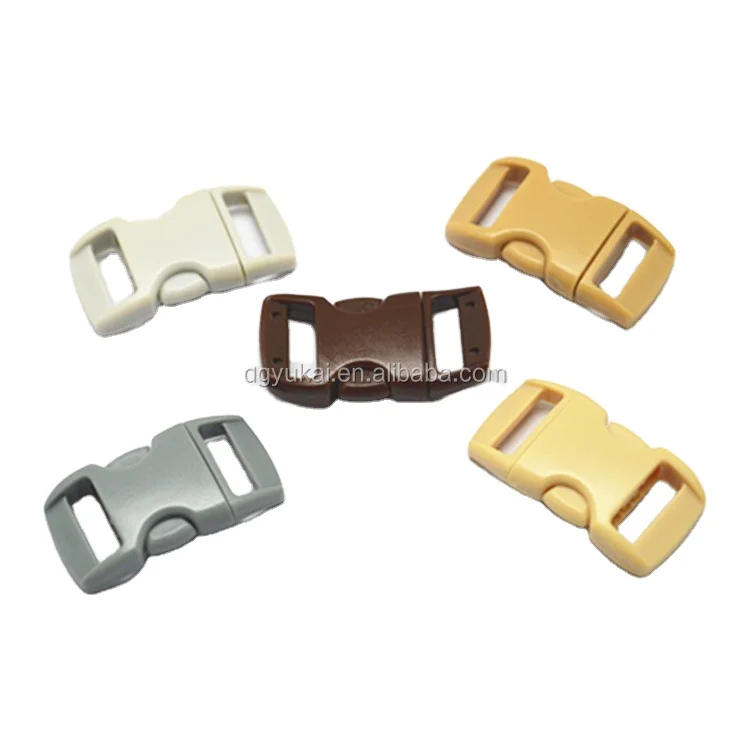 3/8' colored plastic buckles,curved side release buckles