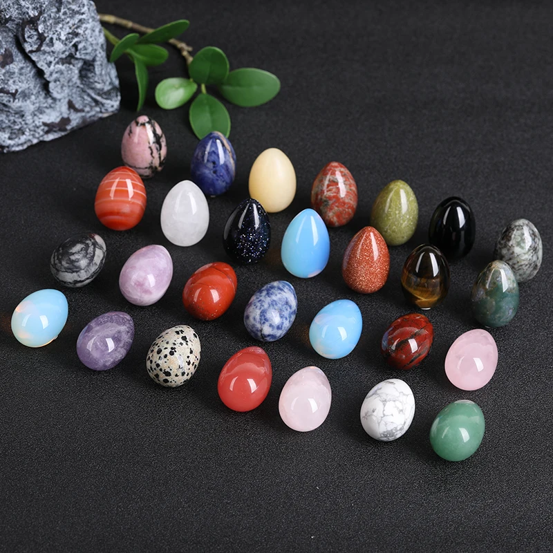 Wholesale High Quality Crystal Egg Mini Home Decor 30* 20mm Natural Gem Healing in Different Materials