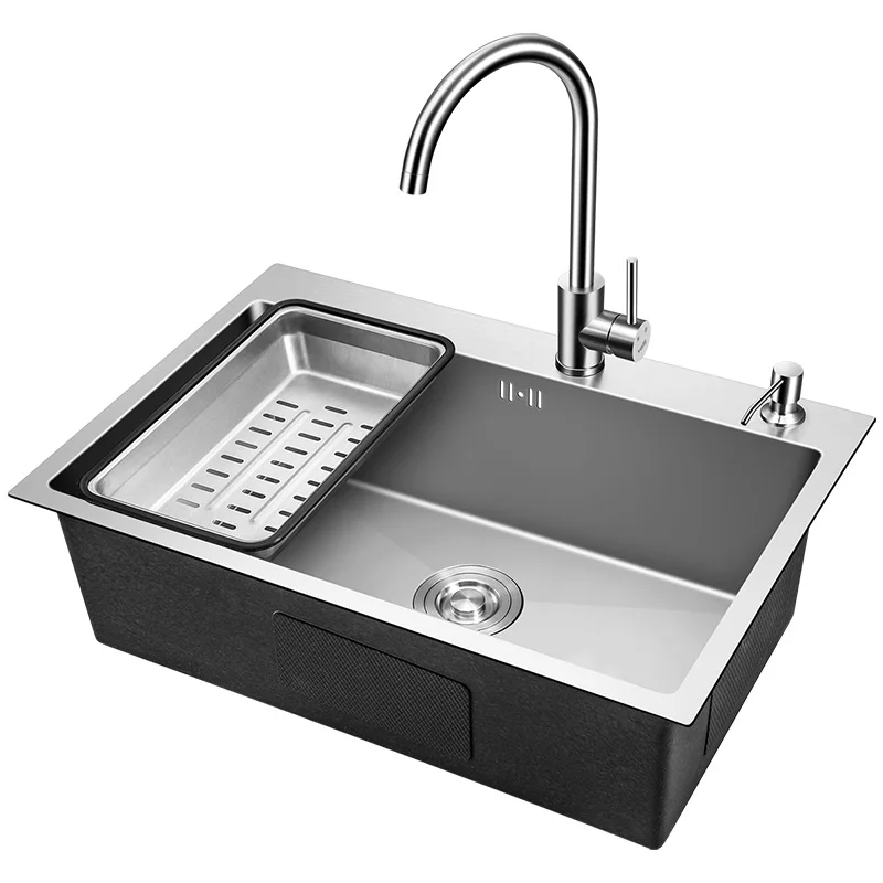 stainless steel kitchen sink single bowl handmade kitchen sink