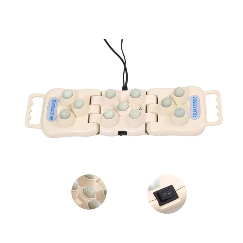 new pop relax top selling natural jade stone bio energy infrared heating physical thermal therapy 11 ball massage projector