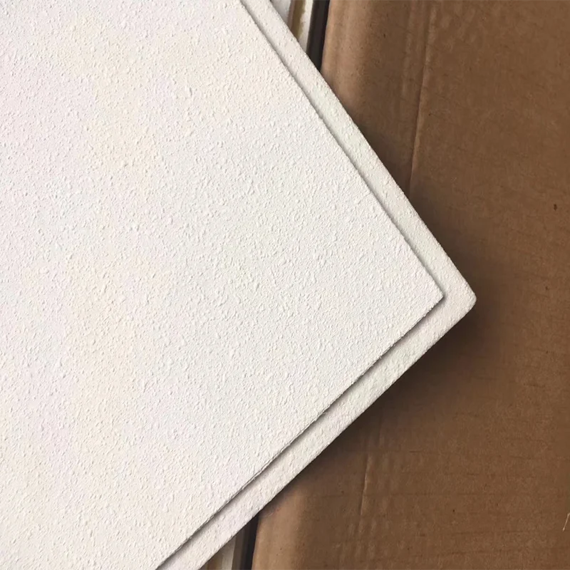 Simple atmosphere tegular edges acoustic fiberglass ceiling tiles