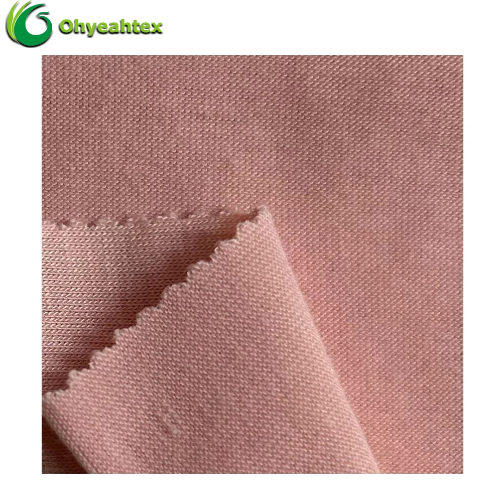 Knitted Fabric Super Soft Anti Bacteria 175GSM 95% Cotton 5% Spandex Single Jersey Fabric For Baby Clothing Textile