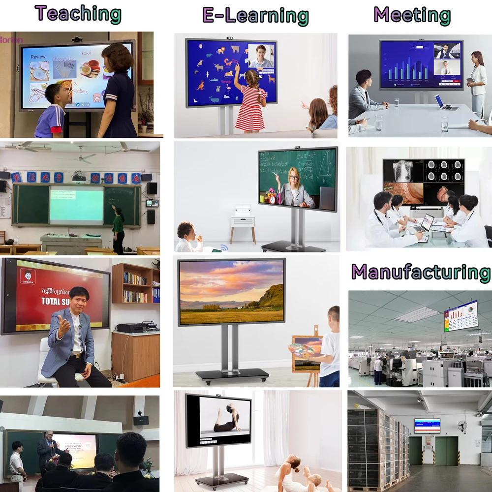 video conference equipment interactive table lcd monitor stand conference room video conference system