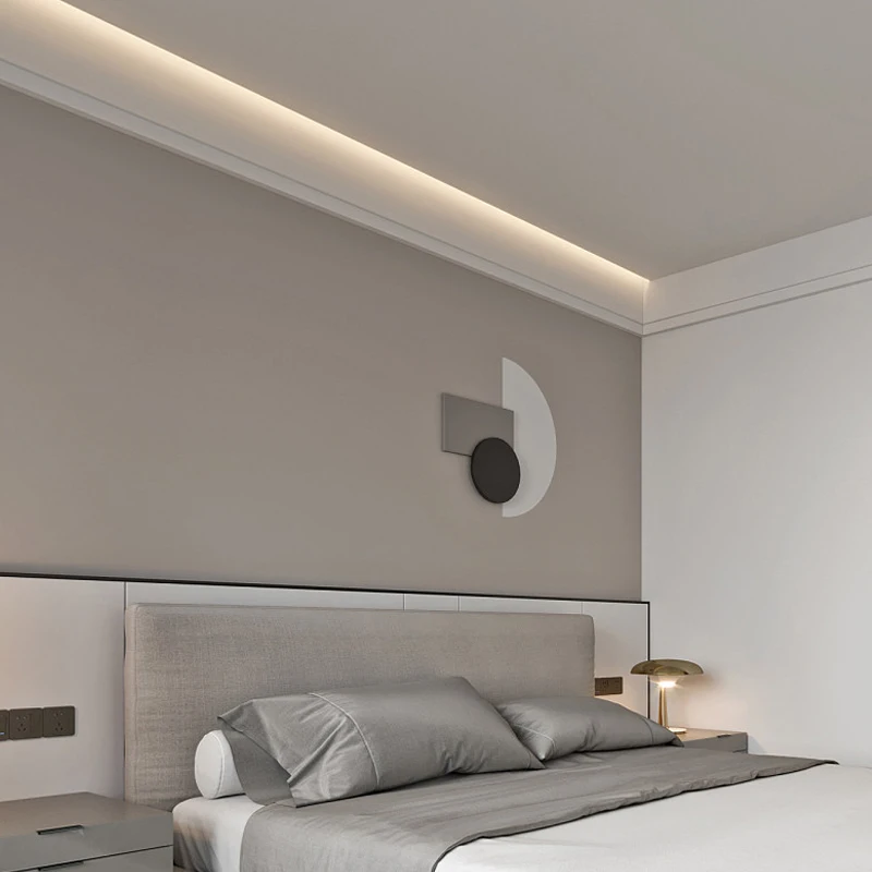 Embedded Aluminum Alloy Lamp Slot Extruded Parts Gypsum LED Strip Channel Starlight Profile Board For Ceiling