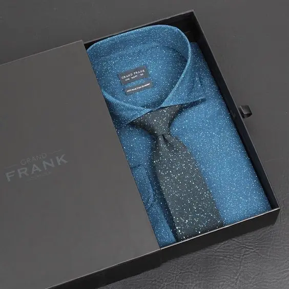 High Quality Cardboard Lid And Base Clothing Storage Box Package Business Shirt Women Gift Clothing Packaging Box With Logo