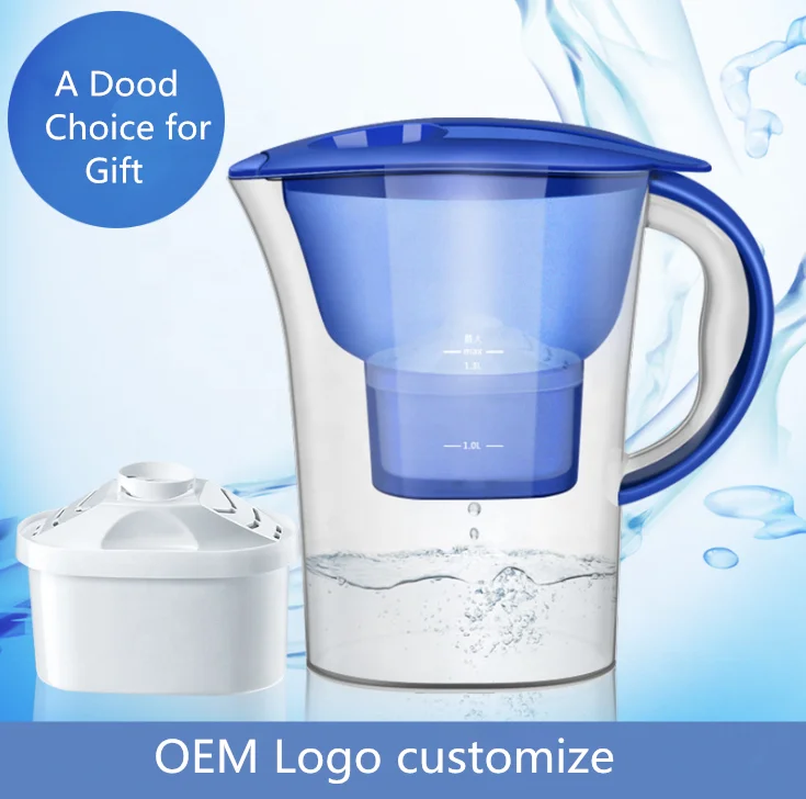2.5L Net Kettle Household Water Purifier Jug kitchen Activated Carbon Filter Jug Kettle Portable Water Filter